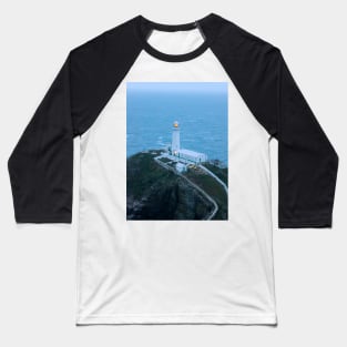Welsh lighthouse on a stormy evening Baseball T-Shirt